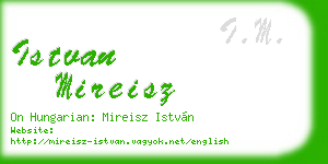 istvan mireisz business card